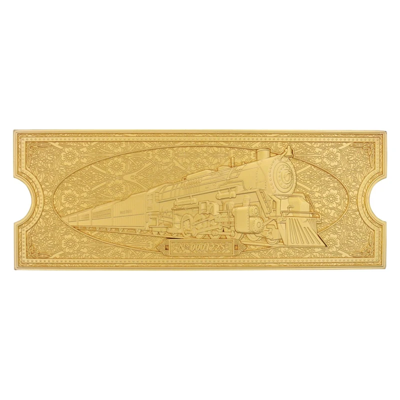 Image of The Polar Express 24k Gold Plated Train Ticket