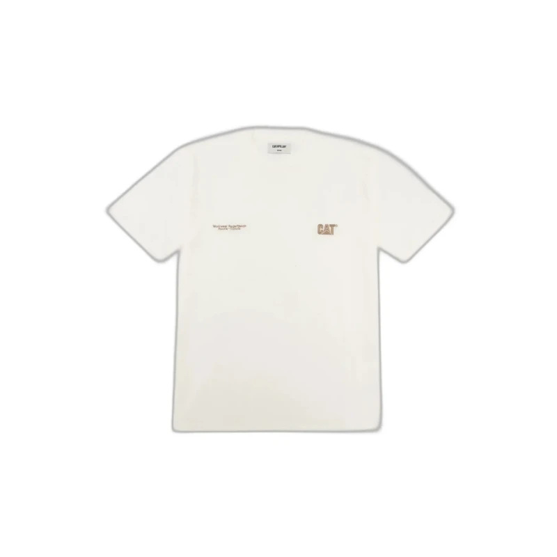 Image of Caterpillar T-Shirt Caterpillar Small Logo Blanc Unisex S