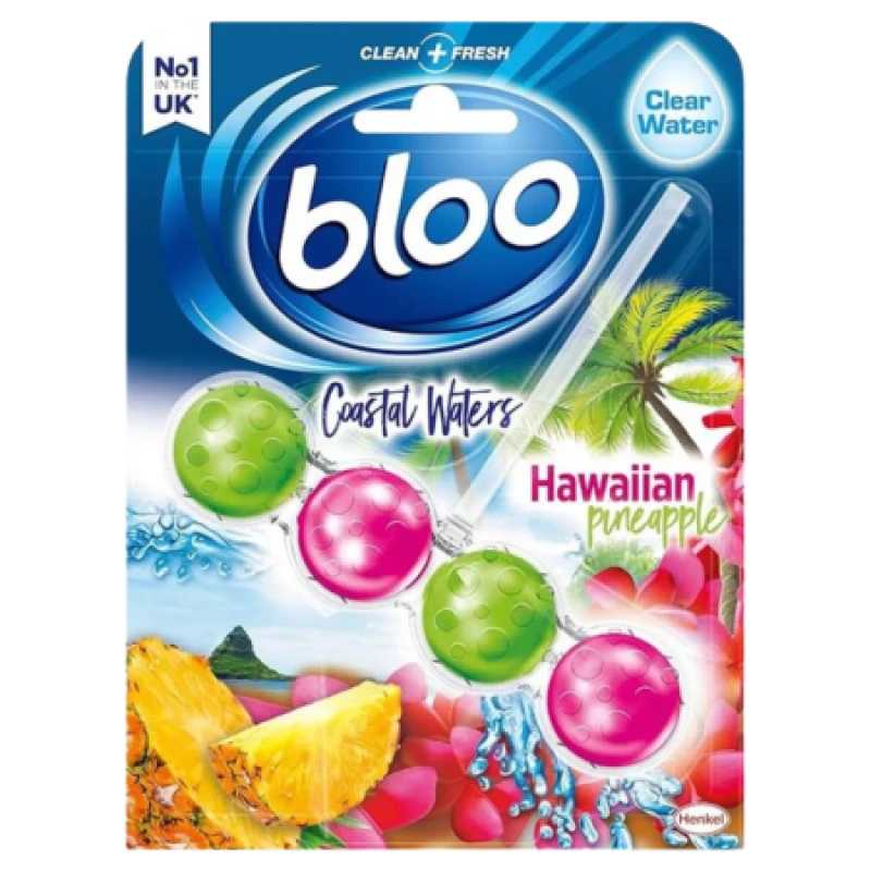Image of Bloo Coastal Waters Hawaiian Pineapple Toilet Rim Block a 50g BLOO-565369