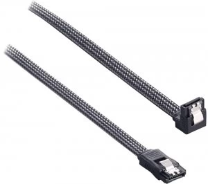 image of ModMesh 60cm Right Angle SATA 3 Cable - Carbon Grey