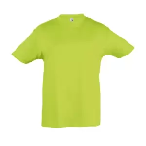 Image of SOLS Kids Regent Short Sleeve T-Shirt (10yrs) (Apple Green)