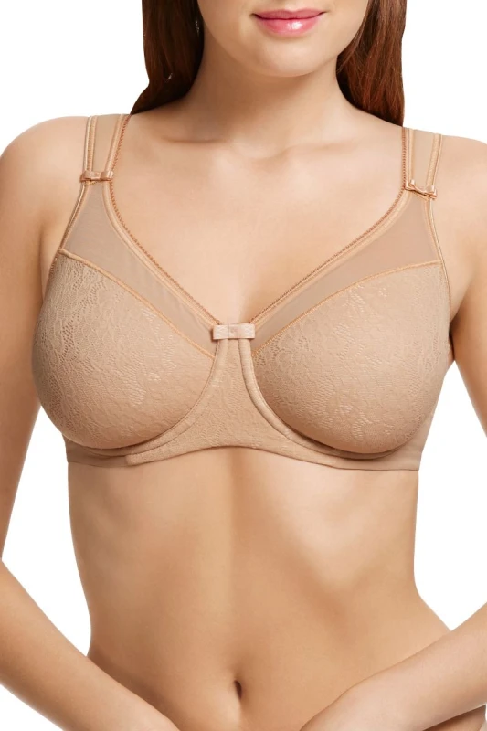 Image of Berlei Berlei Beauty Lace Minimiser Bra Nude Female 44FF BB15223