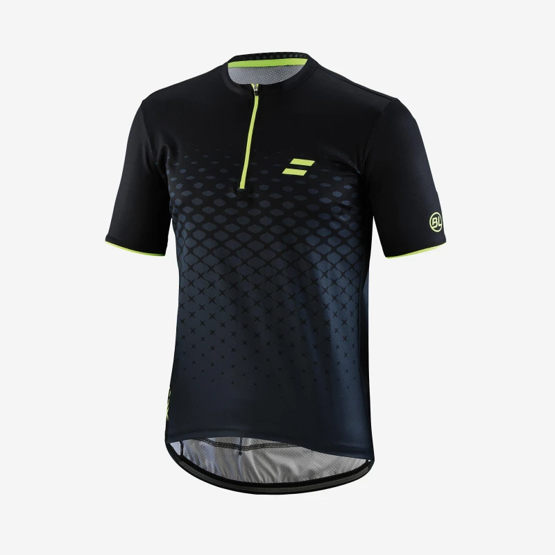 Image of Bicycle Line Mens BL Short Sleeve Cycling Jersey Black/Yellow male Small