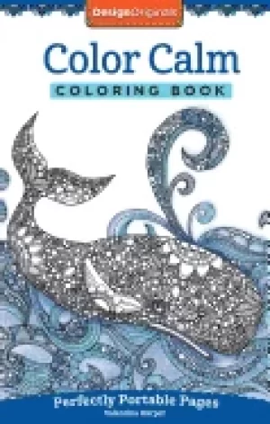 Image of color calm coloring book perfectly portable pages extra thick high quality