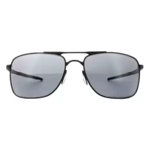 Rectangle Matte Black Grey Sunglasses