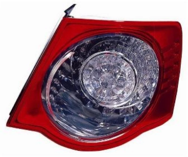 Image of VAN WEZEL 5886922 Rear light Outer section, with bulb holder, Right Combination Rearlight (391)