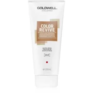 Image of Goldwell Dualsenses Color Revive toning conditioner Neutral Brown 200ml
