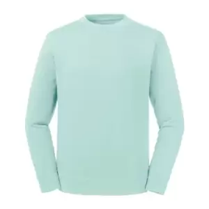Image of Russell Unisex Adults Pure Organic Reversible Sweatshirt (XS) (Aqua)