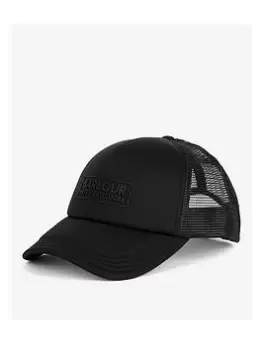 image of Barbour Heli Trucker Cap - Black, Men