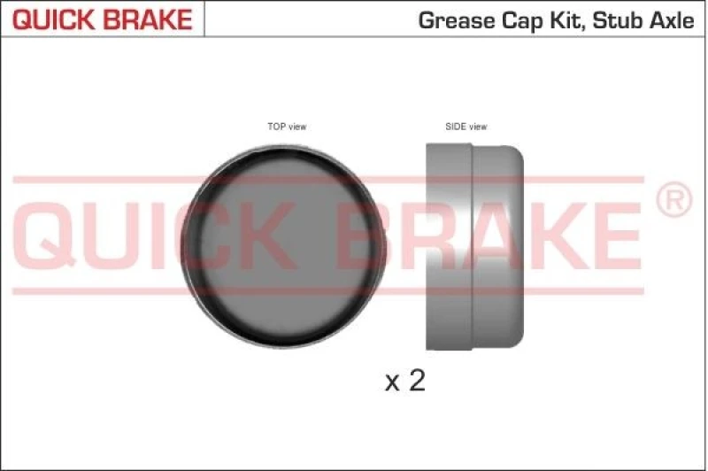 Image of QUICK BRAKE Cap, wheel bearing QUICK BRAKE 9823K
