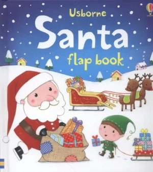 Image of Usborne Santa Flap Book by Sam Taplin and Rosalinde Bonnet Hardback