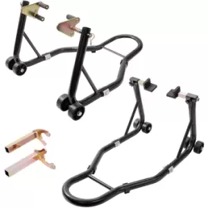 Image of Motorcycle Stand Lift, 0.39 Tons Front Rear Combo Stand Lift Stand, Front and Rear Wheel Fork Stand, u+l Fork Swingarm Spool, Compatible with Most