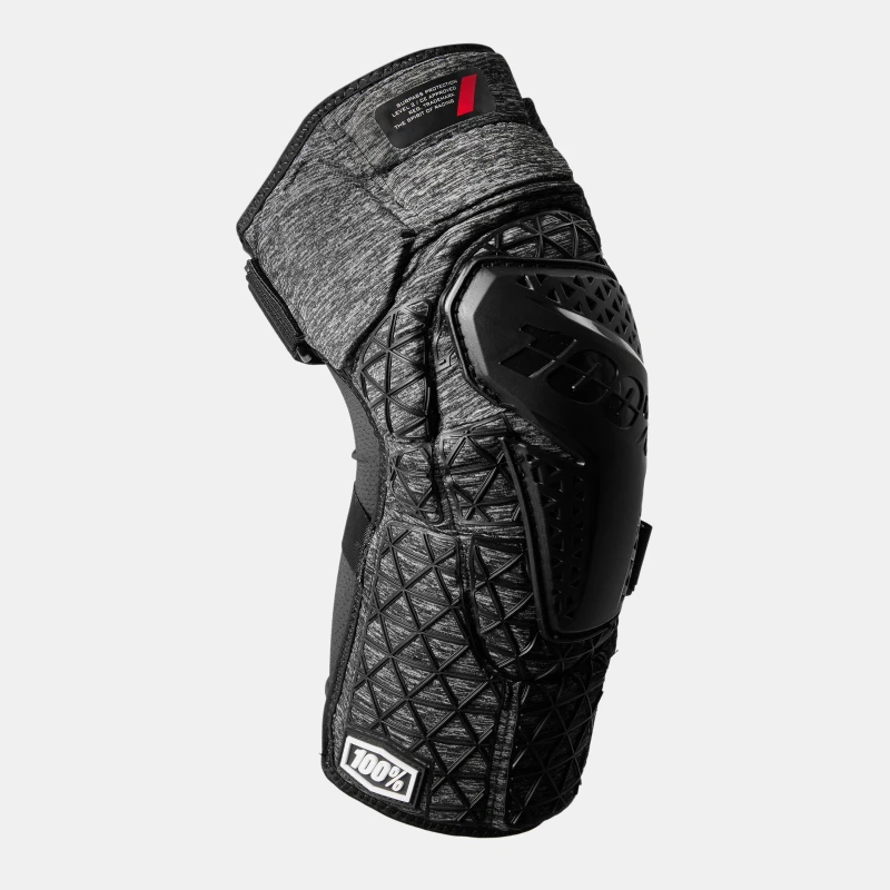 Image of 100 Percent Surpass Knee Cycling Body Armour Heather Grey unisex Small