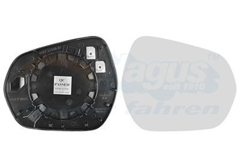 Image of VAN WEZEL Wing mirror glass VAN WEZEL 1853838