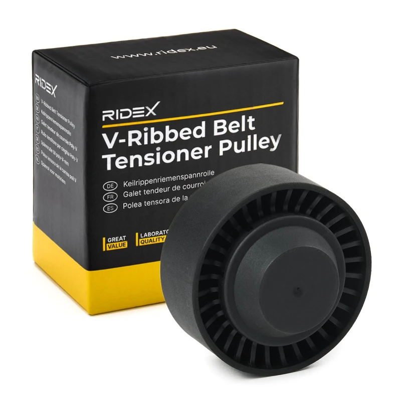 Image of Deflection / guide pulley, V-ribbed belt RIDEX 312D0030