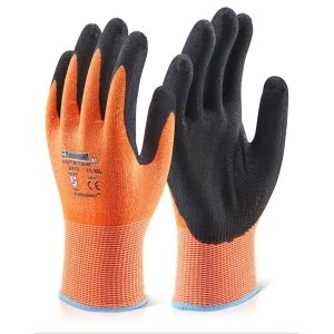 Image of Click Kutstop Micro Foam Nitrile Amber Cut Level 3 Amber 2XL Pack 10