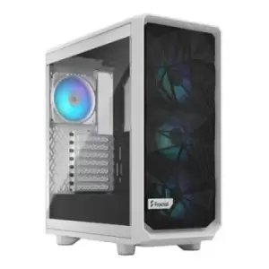 Image of Fractal Design Design Meshify 2 Compact RGB (WhiteTG) Gaming Case...