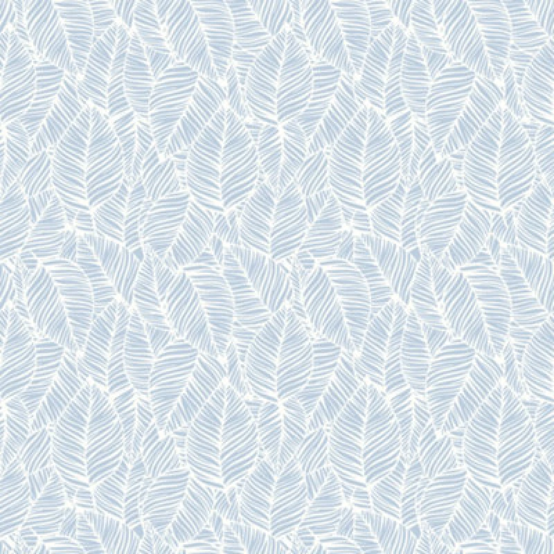Image of Hoopla Walls Zebra Leaf - Wedgewood 10M Wallpaper