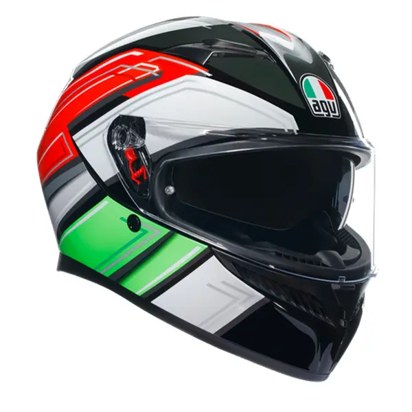 Image of AGV K3 E2206 MPLK Wing Black Italy 007 Full Face Helmet Size M