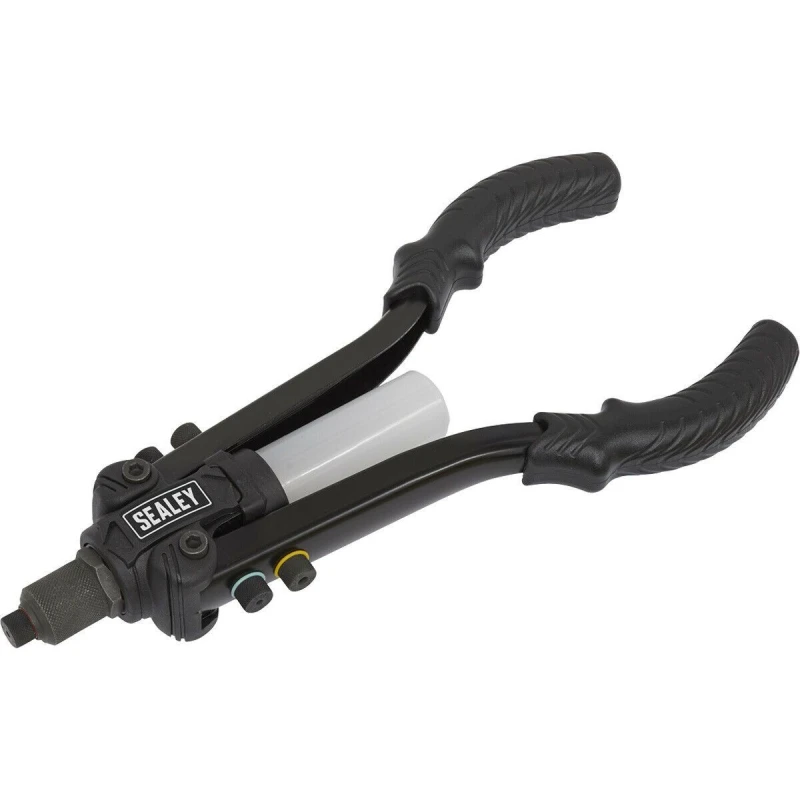 Image of Loops Heavy Duty Compact Riveter with Collection Bowl - Adjustable Nozzle Rivet Gun Multi