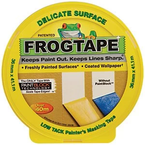 image of Frog Tape Delicate Surface Yellow Masking Tape 36mm x 41m