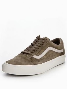 Image of Vans UA Old Skool Pig Suede KhakiWhite Size 11 Men
