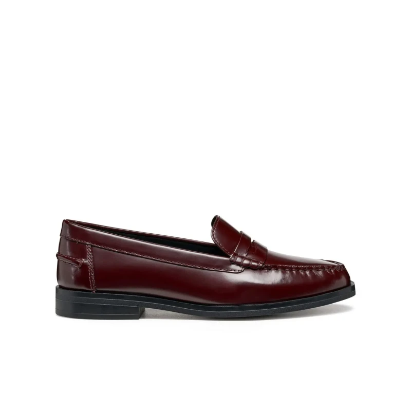 Image of Geox Cloridie Leather Loafers burgundy Women 38 (5)