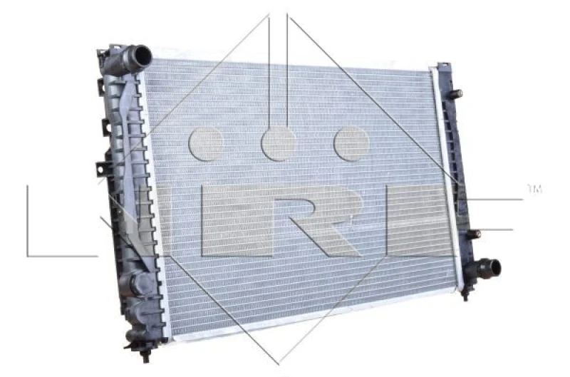 Image of NRF 539504 Engine radiator Brazed cooling fins, Aluminium, with gaskets/seals Aluminium Radiator,engine cooling (470)