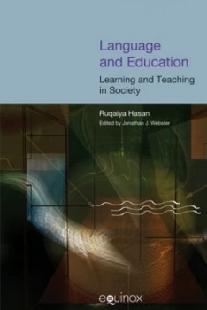 Image of Language and Education by Ruqaiya Hasan Book