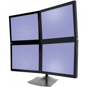Image of Ergotron 33-324-200 DS100 360° Rotating Quad Monitor Stand, 15 to 24 56kg Black