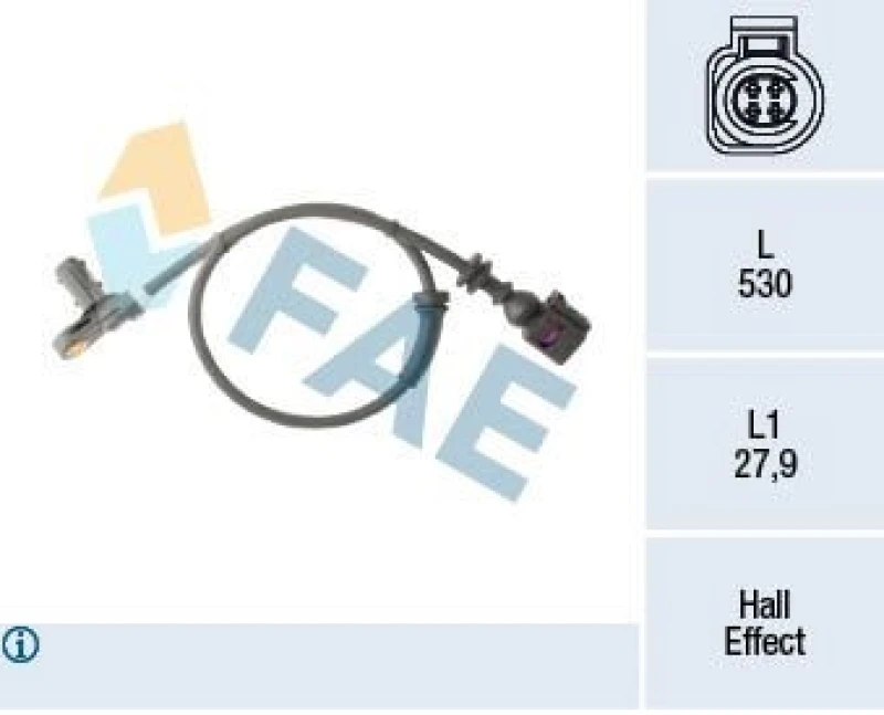 Image of FAE ABS sensor FAE 78295