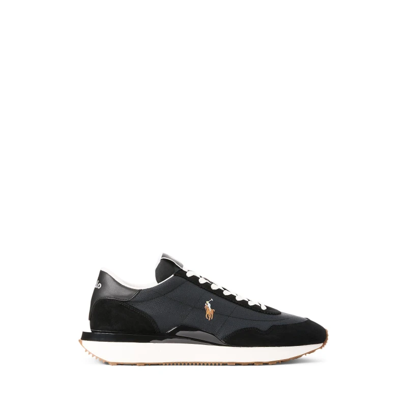 Image of Polo Ralph Lauren Train 89 Panelled Trainers - Black 8