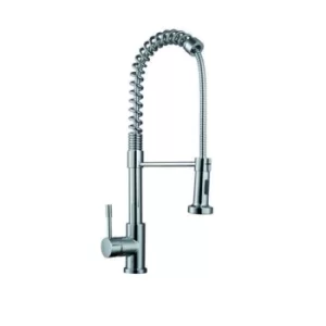 image of Enza Forster Chrome Single Lever Pull Down Spray Kitchen Mixer Tap