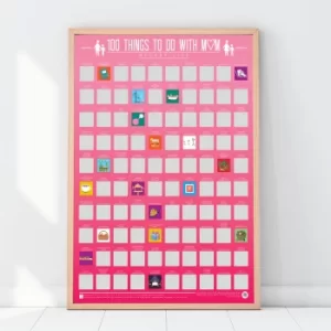 Image of 100 Things To Do with Mum Scratch Off Bucket List Poster