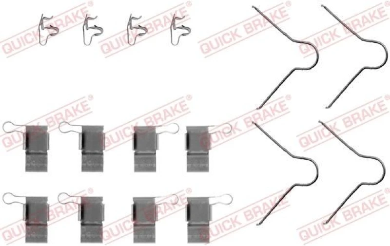 Image of QUICK BRAKE Brake pad fitting kit QUICK BRAKE 109-1089