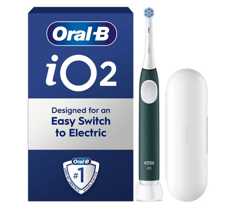 Image of ORAL B iO 2 Electric Toothbrush - Green,White 8700216344999