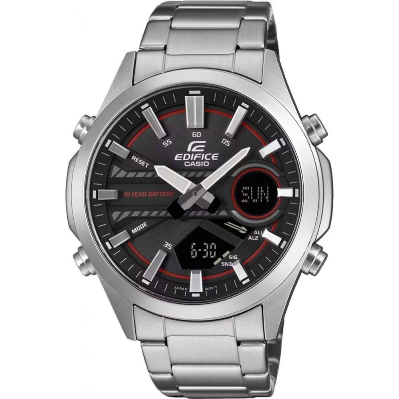 Image of Casio Mens EFV-C120D-1A4EF Edifice 50mm Quartz Watch in Silver Silver Male One Size