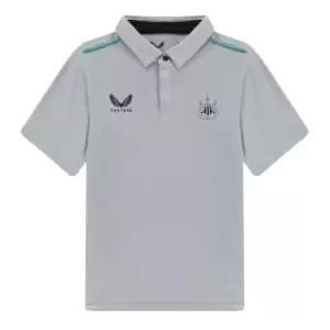 Image of Castore NUFC Travel Polo Shirt Junior Boys - Blue
