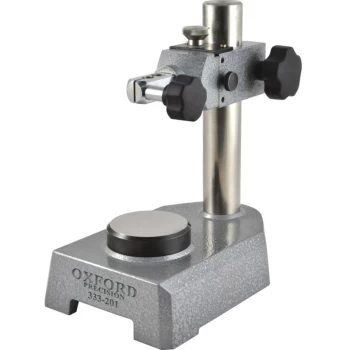 image of Comparator Stand, Alloy Steel Base, Rnd Flat Anvil - Oxford