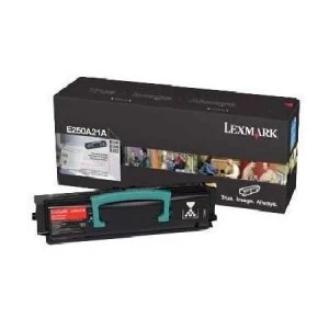 image of Lexmark 250A21E Black Laser Toner Ink Cartridge