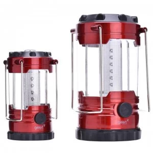 image of Gelert 12 LED + 18 LED Family Lantern Set - Black/Red