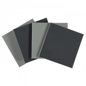 image of Ashwood Pack of 4 Faux Leather Reversible Coasters - Grey/Slate