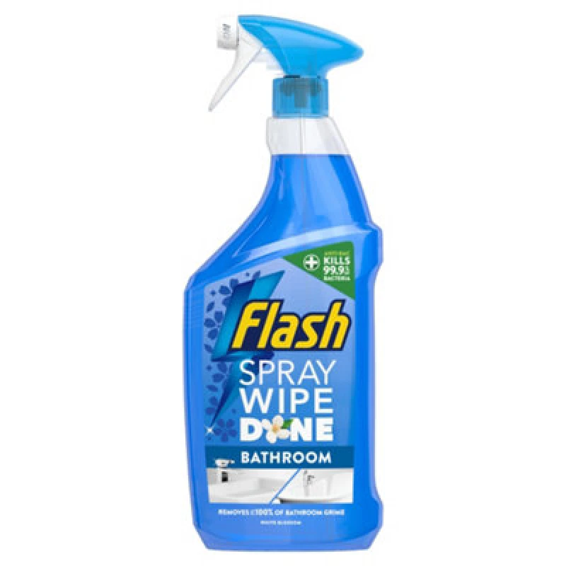 Image of Flash White Blossom Antibacterial Bathroom Multi Surface Cleaning Spray, 800Ml