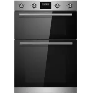 Image of Cookology CDO900SS 60cm Stainless Steel Built-in Electric Double Oven & timer