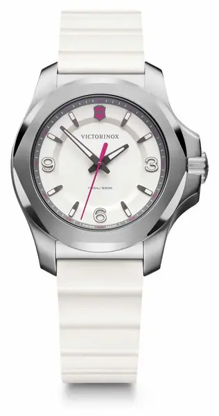 Image of Victorinox 241921 I.N.O.X. V Womens White Rubber Watch