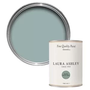 image of Laura Ashley Dark Duck Egg Eggshell Emulsion Paint, 750Ml