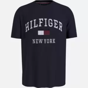 image of Tommy Hilfiger Mens Modern Varsity T-Shirt - Desert Sky - XXL