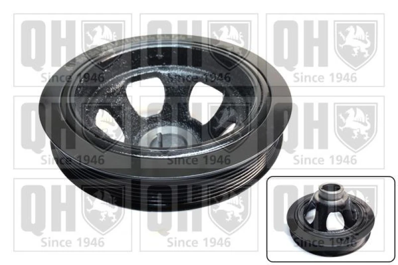 Image of QUINTON HAZELL Crankshaft pulley QUINTON HAZELL QCD172