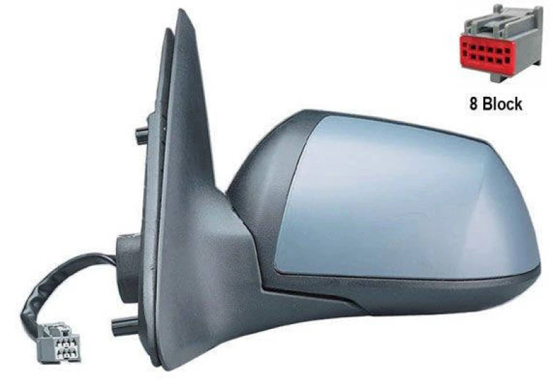 Image of ALKAR 6125377 Wing mirror Left, Electric, Aspherical, primed Outside Mirror (50)