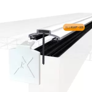 Image of Alukap-XR 60mm White Aluminium Glazing Bar System 2.0m with 55mm Slot Fit Rafter Gasket